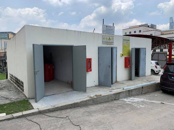 LPG cylinder house